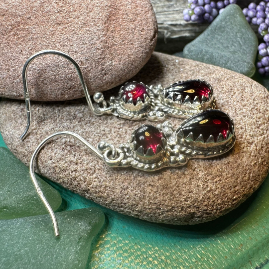 Garnet Romantic Earrings