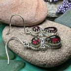 Garnet Romantic Earrings