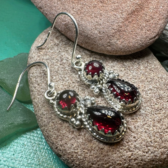 Garnet Romantic Earrings