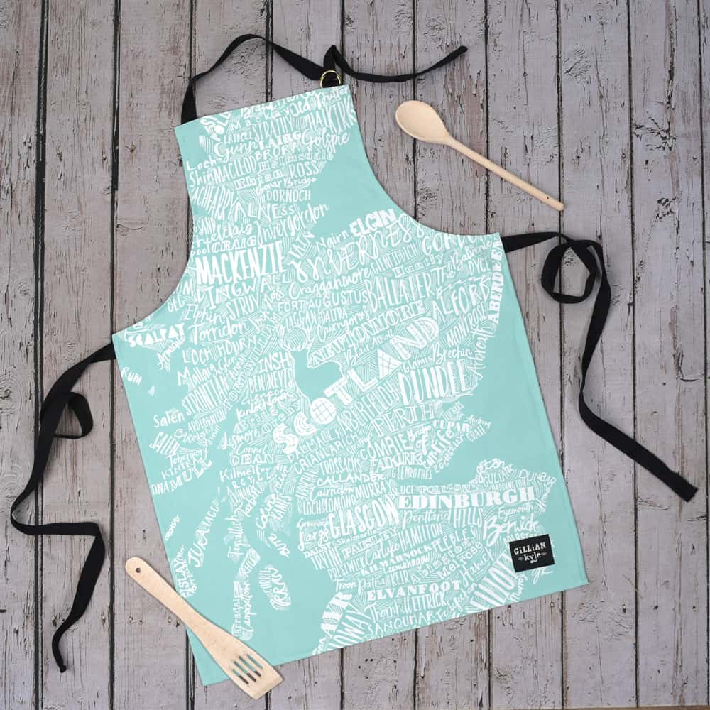 Scotland Map Apron