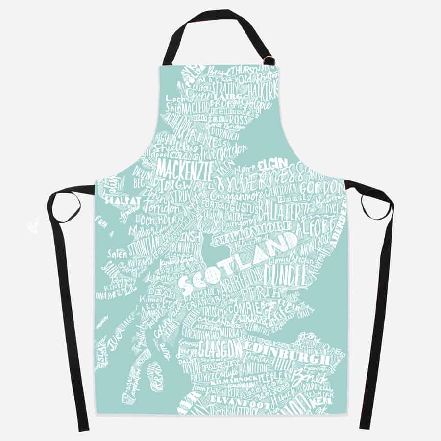 Scotland Map Apron