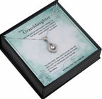 Granddaughter Personalised Gift With Silver Plated Pendant Necklace