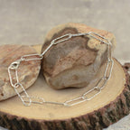 Hammered Paperclip Bracelet