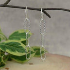 Hammered Paperclip Earrings