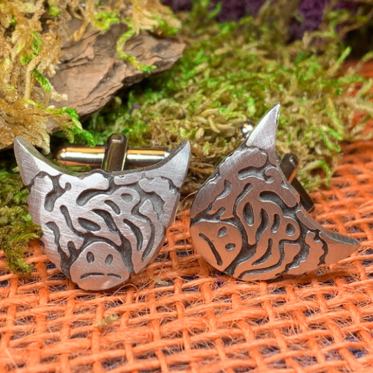 Highland Cow Cuff Links