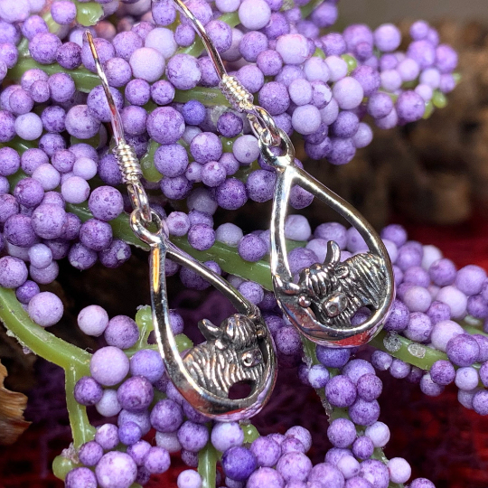 Galloway Highland Cow Earrings