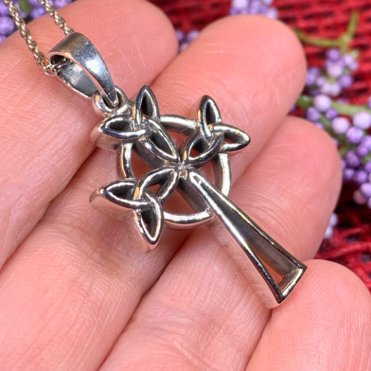 Trinity Celtic Cross Necklace