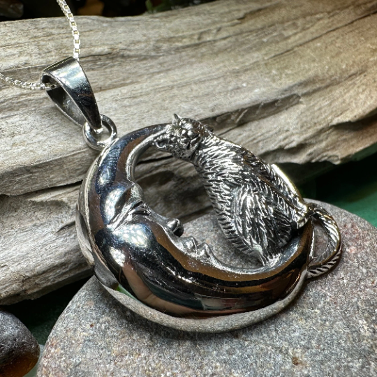 Orla Cat Moon Necklace