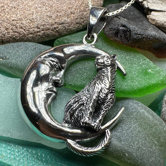 Orla Cat Moon Necklace