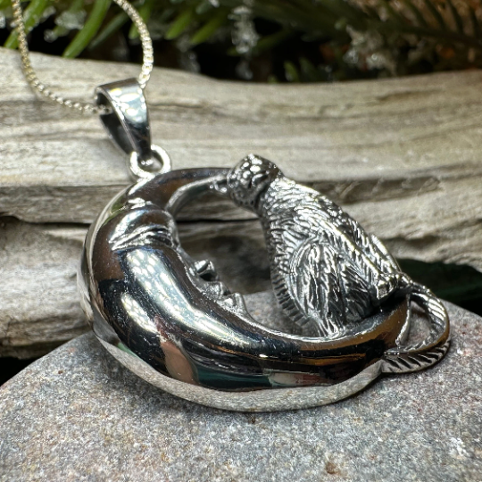 Orla Cat Moon Necklace