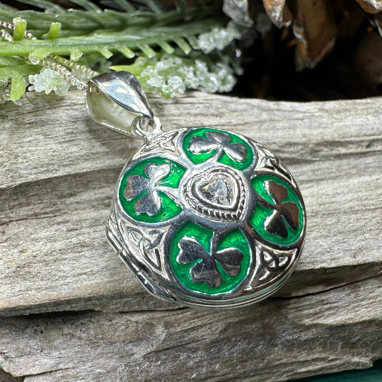Shamrock Locket Necklace
