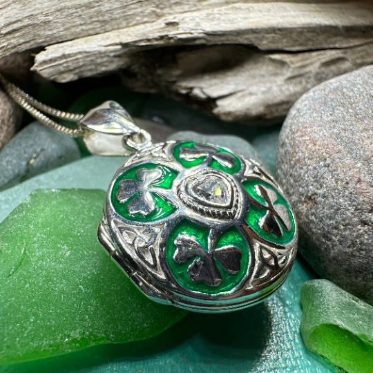 Shamrock Locket Necklace