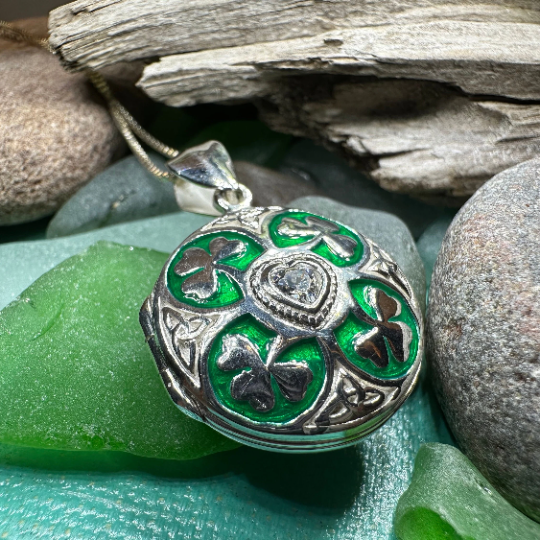 Shamrock Locket Necklace