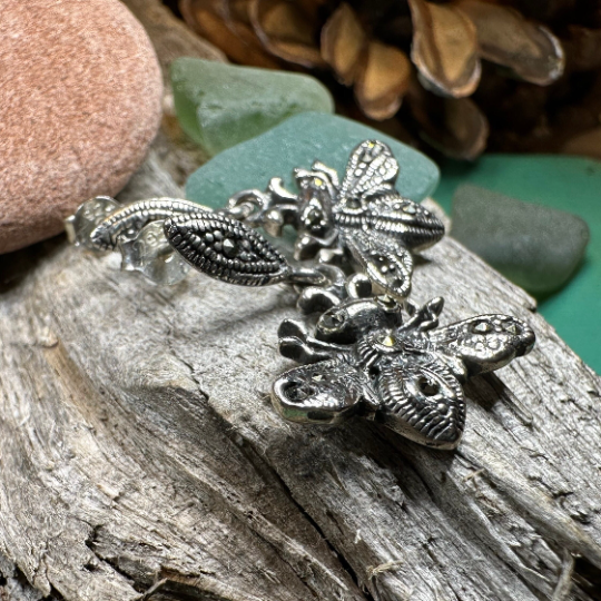 Marcasite Bee Earrings