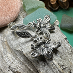Marcasite Bee Earrings