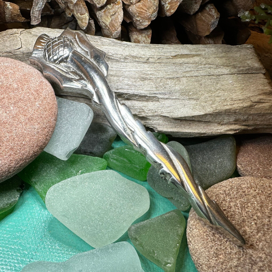 Modern Thistle Kilt Pin