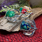 Scotland Heathergems Thistle Brooch