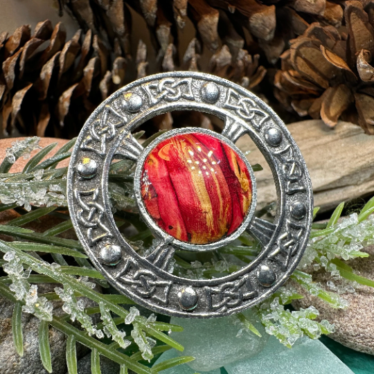 Celtic Heathergems Brooch