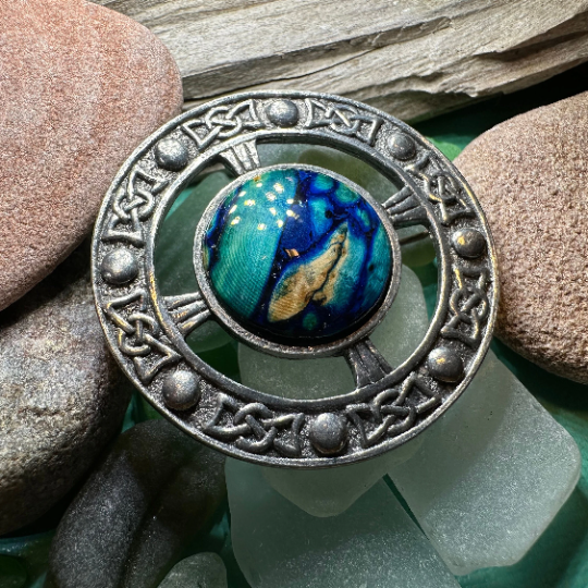 Celtic Heathergems Brooch