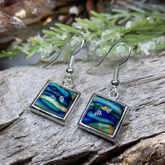 Heathergems Square Earrings