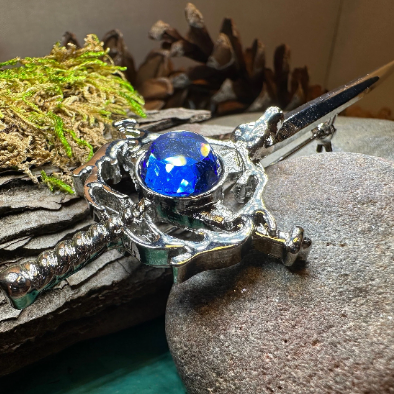 Crystal Stag Kilt Pin