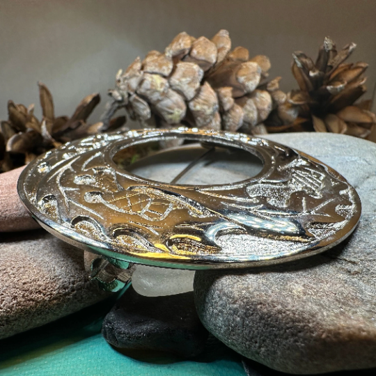 Thistle Tartan Pin Brooch