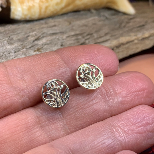 Rose Mackintosh Stud Earrings