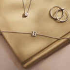 Vita Signa Initial Bracelet | White Gold