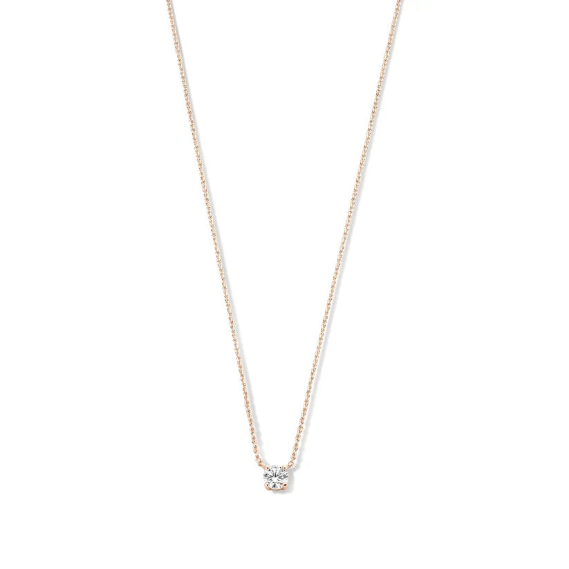 Cléa Stone Necklace | White Gold