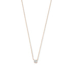 Cléa Stone Necklace | White Gold