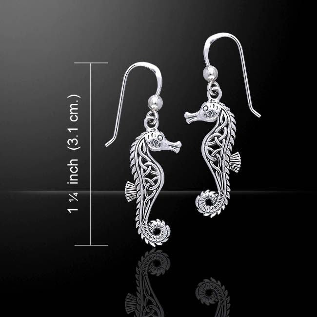 Seadrifter Celtic Seahorse Earrings