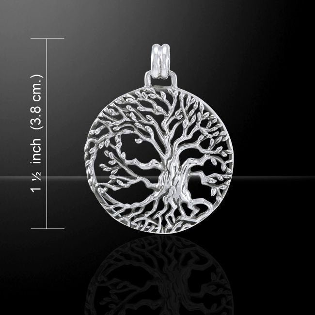 Solstice Tree of Life Silver Necklace