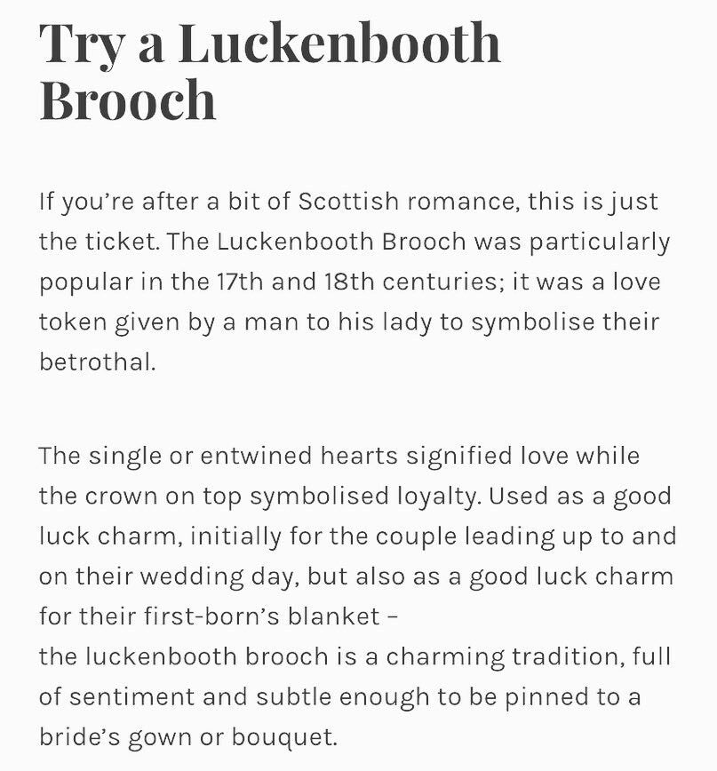 Mary Luckenbooth Brooch