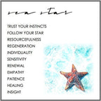 Satin Starfish Earrings