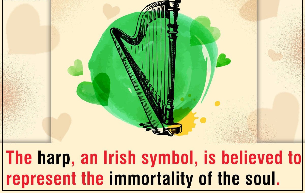 Ireland's Harp Post Earrings