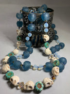 Blue Haze Long Beaded Necklace