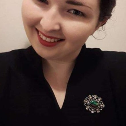 Heathergems Thistle Brooch