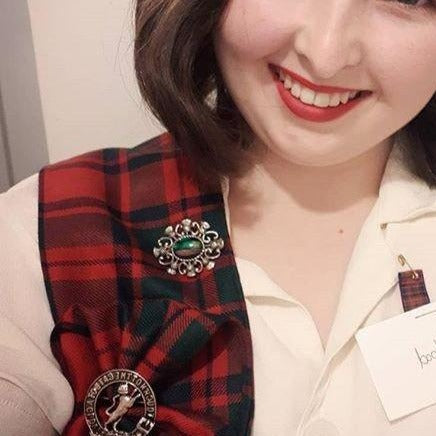 Heathergems Thistle Brooch