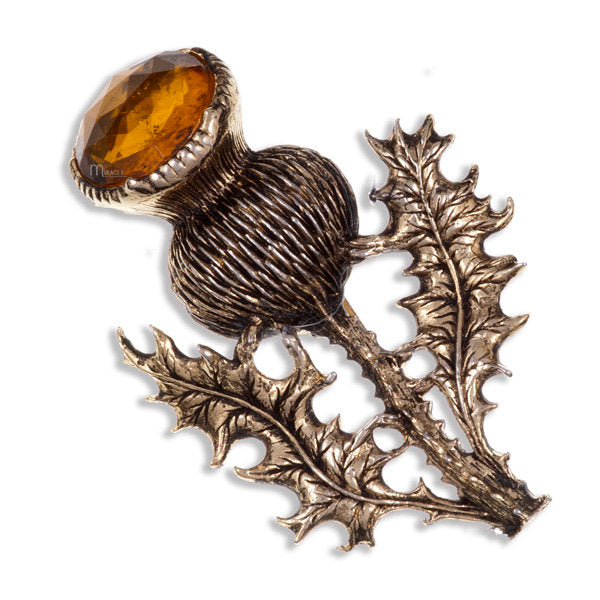 Bold Thistle Brooch