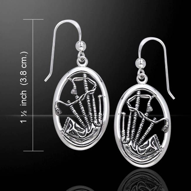 Celtic Bagpipes Earrings
