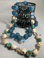 Blue Haze Long Beaded Necklace