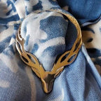 Stag Scarf Ring