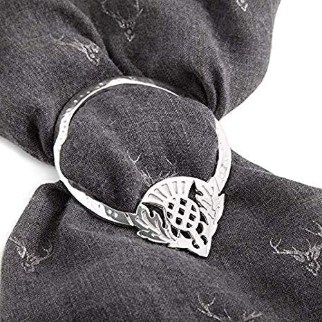 Celtic Thistle Scarf Ring