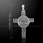 Triskel Celtic Cross Necklace