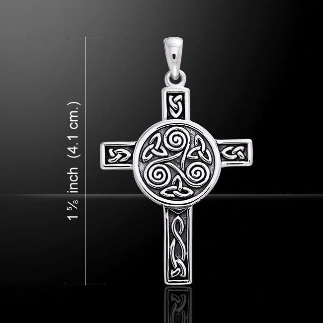 Triskel Celtic Cross Necklace