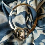 Celtic Mackintosh Heart Scarf Ring
