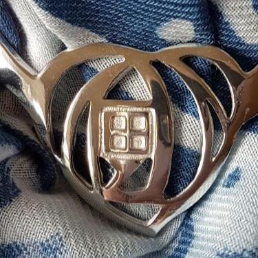 Celtic Mackintosh Heart Scarf Ring