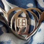 Celtic Mackintosh Heart Scarf Ring