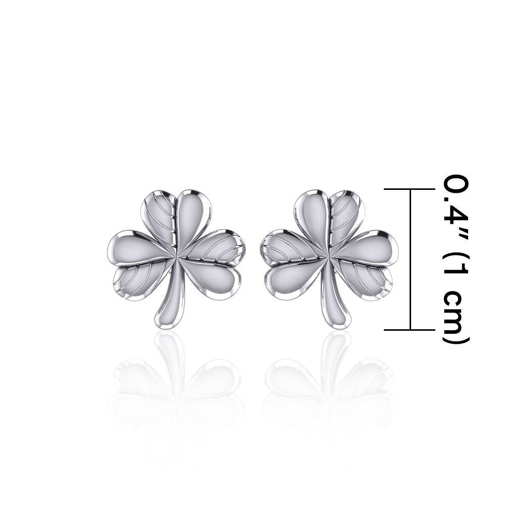 Shamrock Post Earrings