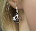 Celtic Peace Sign Earrings